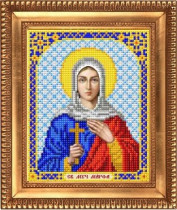 Рисунок на ткани для вышивки бисером И-5141 Святая Мученица Марфа 13,5х17см