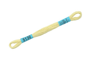 Нитки для вышивания " Gamma" мулине ( 3173- 6115 ) 100% хлопок 8 м №5130 бл. желтый