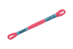 Нитки для вышивания " Gamma" мулине ( 3071- 3172 ) 100% хлопок 8 м №3089 т. розовый