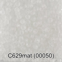 Бисер Чехия " GAMMA" круглый 3 10/ 0 2. 3 мм 5 г 1- й сорт C629mat прозрачный мат. ( 00050 )