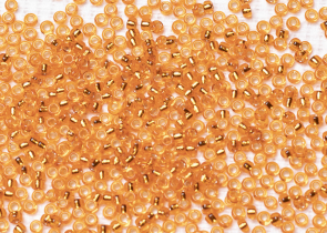 Бисер Япония MIYUKI Seed Beads 15/0 5г 0008 апельсин серебряная линия внутри
