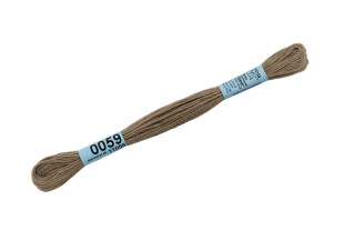 Нитки для вышивания " Gamma" мулине ( 0001- 0206 ) 100% хлопок 8 м №0059 сер- зеленый