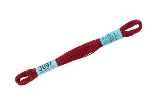 Нитки для вышивания " Gamma" мулине ( 3071- 3172 ) 100% хлопок 8 м №3097 гр. бордовый