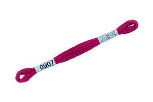 Нитки для вышивания " Gamma" мулине ( 0820- 3070 ) 100% хлопок 8 м №0907 вишневый