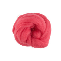 " Gamma" TFS- 050 " Шерсть для валяния" 100% полутонкая шерсть 50г №1398 коралл