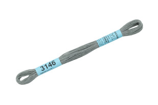 Нитки для вышивания " Gamma" мулине ( 3071- 3172 ) 100% хлопок 8 м №3146 серый