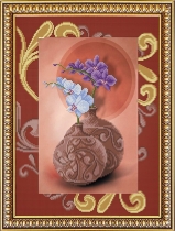 Рисунок на ткани для вышивки бисером  К-3043 Орхидеи