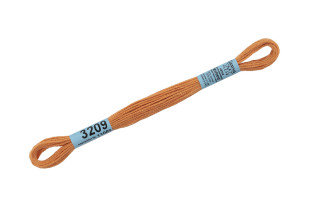 Нитки для вышивания " Gamma" мулине ( 3173- 6115 ) 100% хлопок 8 м №3209 св. персиковый