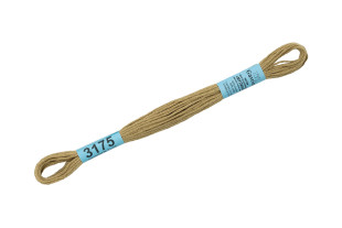 Нитки для вышивания " Gamma" мулине ( 3173- 6115 ) 100% хлопок 8 м №3175 серо- бежевый