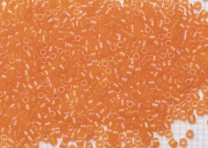 Бисер Япония MIYUKI Delica цилиндр 10/0 5 г DBM-0855 апельсин прозрачный радужный матовый