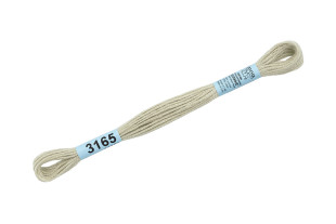 Нитки для вышивания " Gamma" мулине ( 3071- 3172 ) 100% хлопок 8 м №3165 св. серый