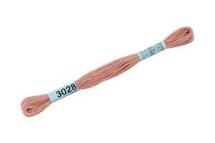 Нитки для вышивания " Gamma" мулине ( 0820- 3070 ) 100% хлопок 8 м №3028 молочный шоколад