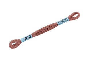 Нитки для вышивания " Gamma" мулине ( 0207- 0819 ) 100% хлопок 8 м №0767 какао