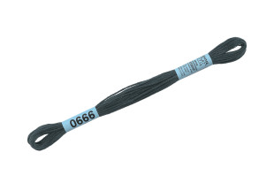 Нитки для вышивания " Gamma" мулине ( 0207- 0819 ) 100% хлопок 8 м №0666 т. серый