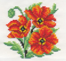 " Klart" набор для вышивания 8- 120 " Алые маки" 