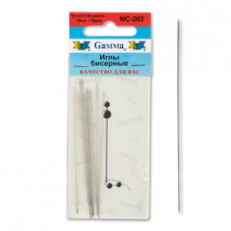 Иглы бисерные сталь NC-202 d 0.45 мм 10 шт