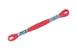 Нитки для вышивания " Gamma" мулине ( 3071- 3172 ) 100% хлопок 8 м №3078 т. розовый