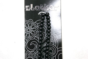 Бусины стеклянные "Zlatka" GBP-05 12 мм 34 шт на нити стекло №02 черный