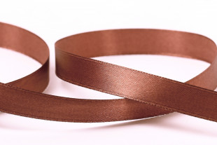 Лента атласная 12 мм 33 м ±2 м №100 т.коричневый