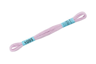 Нитки для вышивания " Gamma" мулине ( 0820- 3070 ) 100% хлопок 8 м №1095 св. сиреневый