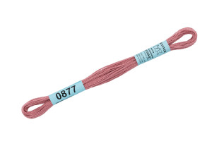 Нитки для вышивания " Gamma" мулине ( 0820- 3070 ) 100% хлопок 8 м №0877 гр. розовый