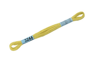 Нитки для вышивания " Gamma" мулине ( 3173- 6115 ) 100% хлопок 8 м №3244 бл. салатовый