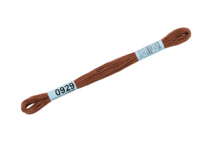 Нитки для вышивания " Gamma" мулине ( 0820- 3070 ) 100% хлопок 8 м №0929 коричневый