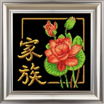 Рисунок на ткани для вышивки бисером КС-015 Семья