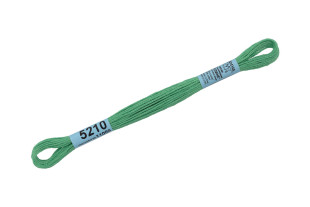 Нитки для вышивания " Gamma" мулине ( 3173- 6115 ) 100% хлопок 8 м №5210 зеленый