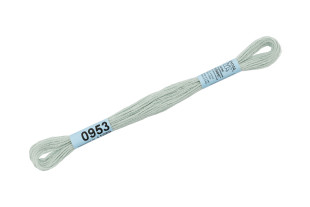 Нитки для вышивания " Gamma" мулине ( 0820- 3070 ) 100% хлопок 8 м №0953 св. мята