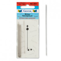 Иглы бисерные сталь NC-205 d 1.2 мм 10 шт