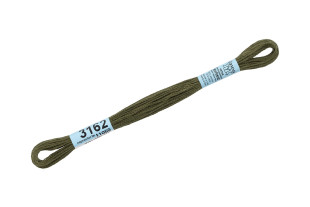 Нитки для вышивания " Gamma" мулине ( 3071- 3172 ) 100% хлопок 8 м №3162 хаки