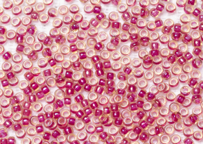 Бисер Япония MIYUKI Seed Beads 15/0 5г 0363 светло-топаз блестящий клюква линия внутри