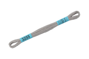 Нитки для вышивания " Gamma" мулине ( 3173- 6115 ) 100% хлопок 8 м №3255 св. серый