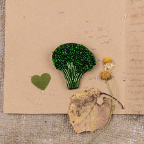 " Klart" набор для вышивания 10- 003 " Брошь. Брокколи" 