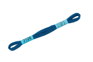 Нитки для вышивания " Gamma" мулине ( 3071- 3172 ) 100% хлопок 8 м №3126 синий