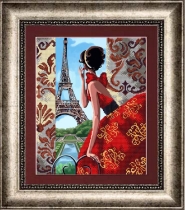 Рисунок на ткани для вышивки бисером КС-3040 Мечты сбываются - Париж!