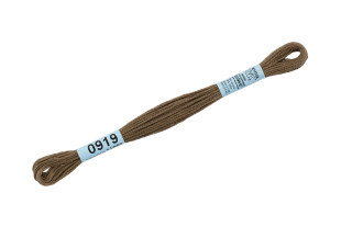 Нитки для вышивания " Gamma" мулине ( 0820- 3070 ) 100% хлопок 8 м №0919 т. сер- хаки