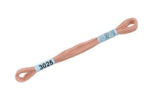 Нитки для вышивания " Gamma" мулине ( 0820- 3070 ) 100% хлопок 8 м №3025 персик