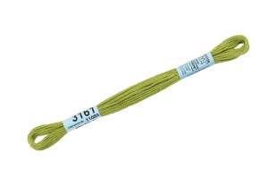 Нитки для вышивания " Gamma" мулине ( 3071- 3172 ) 100% хлопок 8 м №3161 бл. хаки