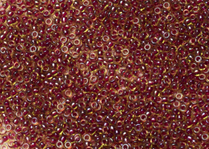 Бисер Япония MIYUKI Seed Beads 15/0 5г 0336 перидот блестящий винная линия внутри