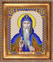 Рисунок на ткани для вышивки бисером И-5177 Святой Геннадий 13,5х17см
