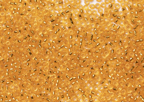 Бисер Япония MIYUKI Seed Beads 15/0 5г 0007 светло-апельсин серебряная линия внутри