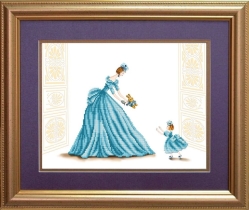 Рисунок на ткани для вышивки бисером  К-3031 Маленькая принцесса
