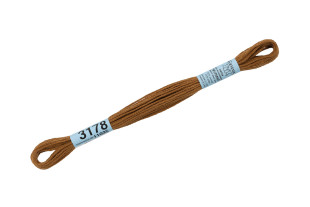 Нитки для вышивания " Gamma" мулине ( 3173- 6115 ) 100% хлопок 8 м №3178 т. горчичный