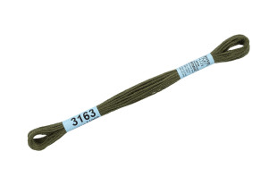 Нитки для вышивания " Gamma" мулине ( 3071- 3172 ) 100% хлопок 8 м №3163 коричневый- хаки