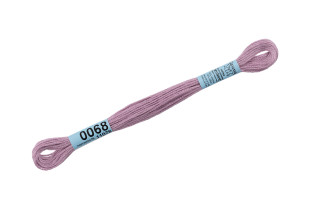 Нитки для вышивания " Gamma" мулине ( 0001- 0206 ) 100% хлопок 8 м №0068 сер- сиреневый