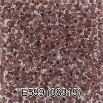 Бисер Чехия " GAMMA" круглый 5 10/ 0 2. 3 мм 5 г 1- й сорт Е599 коричневый ( 38319 )