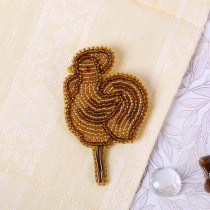 " Klart" набор для вышивания 10- 021 " Брошь. Петушок на палочке" 