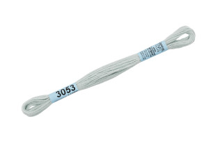 Нитки для вышивания " Gamma" мулине ( 0820- 3070 ) 100% хлопок 8 м №3053 бл. бл. голубой